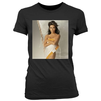 Eva Longoria Women's Junior Cut Crewneck T-Shirt