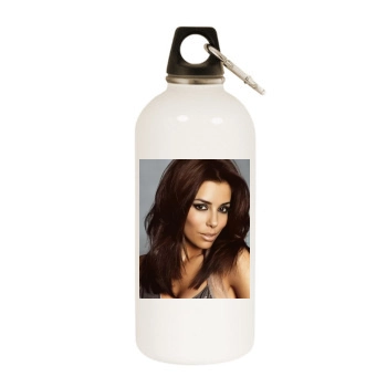 Eva Longoria White Water Bottle With Carabiner