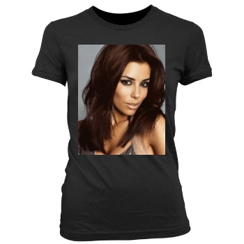 Eva Longoria Women's Junior Cut Crewneck T-Shirt