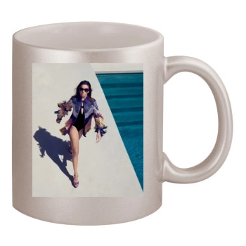 Eva Longoria 11oz Metallic Silver Mug