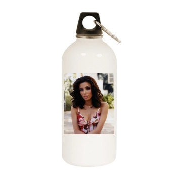 Eva Longoria White Water Bottle With Carabiner