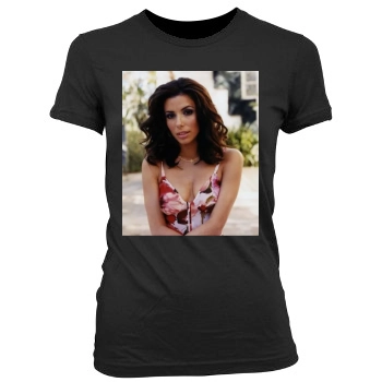 Eva Longoria Women's Junior Cut Crewneck T-Shirt