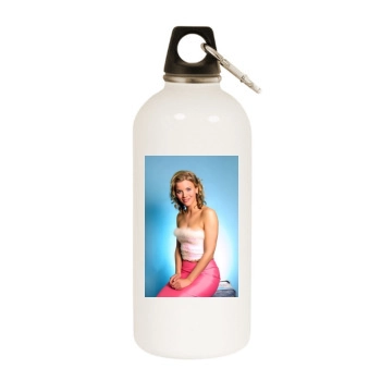 Eva Habermann White Water Bottle With Carabiner