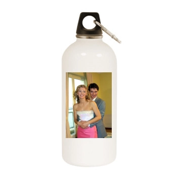 Eva Habermann White Water Bottle With Carabiner