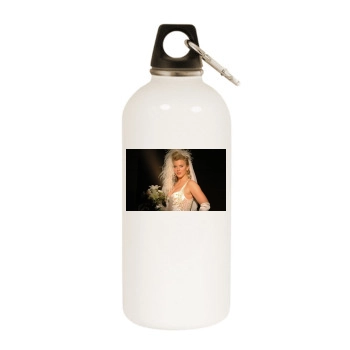 Eva Habermann White Water Bottle With Carabiner