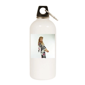 Eva Habermann White Water Bottle With Carabiner