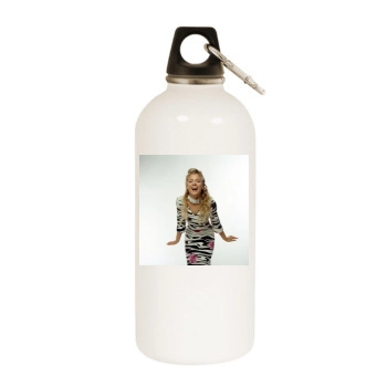 Eva Habermann White Water Bottle With Carabiner