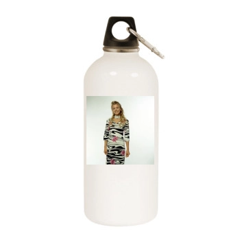 Eva Habermann White Water Bottle With Carabiner