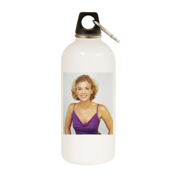 Eva Habermann White Water Bottle With Carabiner