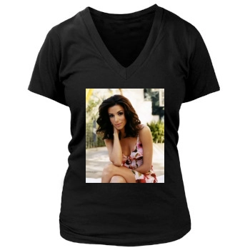 Eva Longoria Women's Deep V-Neck TShirt