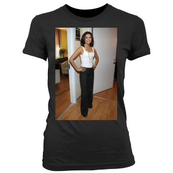 Eva Longoria Women's Junior Cut Crewneck T-Shirt