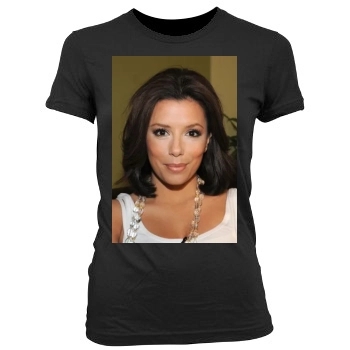 Eva Longoria Women's Junior Cut Crewneck T-Shirt