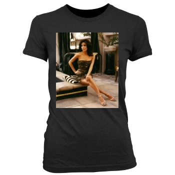 Eva Longoria Women's Junior Cut Crewneck T-Shirt