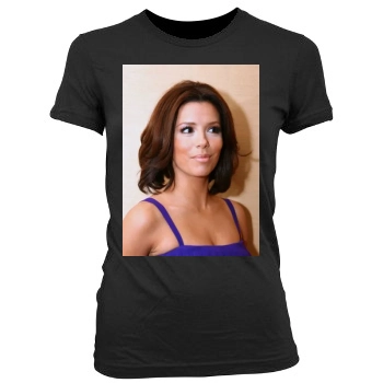 Eva Longoria Women's Junior Cut Crewneck T-Shirt