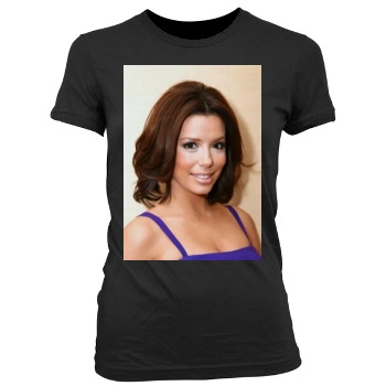 Eva Longoria Women's Junior Cut Crewneck T-Shirt