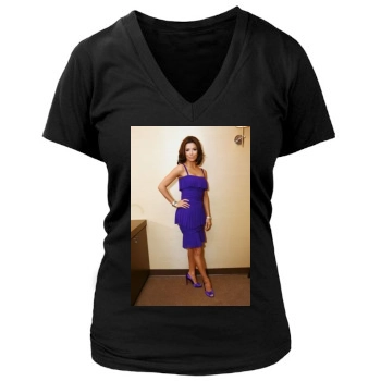 Eva Longoria Women's Deep V-Neck TShirt