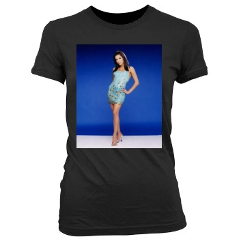 Eva Longoria Women's Junior Cut Crewneck T-Shirt