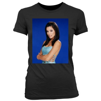 Eva Longoria Women's Junior Cut Crewneck T-Shirt