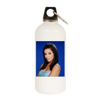 Eva Longoria White Water Bottle With Carabiner