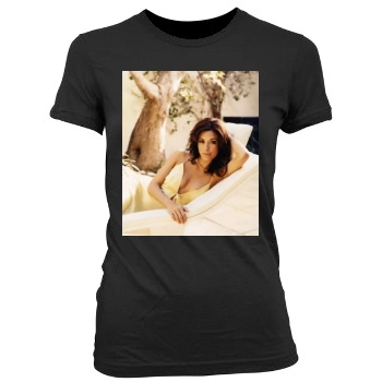 Eva Longoria Women's Junior Cut Crewneck T-Shirt