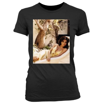 Eva Longoria Women's Junior Cut Crewneck T-Shirt