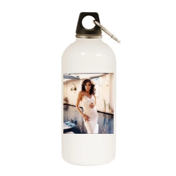 Eva Longoria White Water Bottle With Carabiner