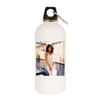 Eva Longoria White Water Bottle With Carabiner