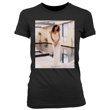 Eva Longoria Women's Junior Cut Crewneck T-Shirt