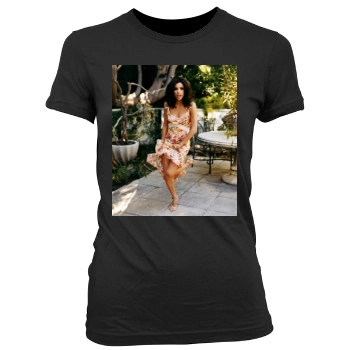 Eva Longoria Women's Junior Cut Crewneck T-Shirt