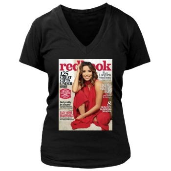 Eva Longoria Women's Deep V-Neck TShirt