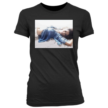 Eva Longoria Women's Junior Cut Crewneck T-Shirt