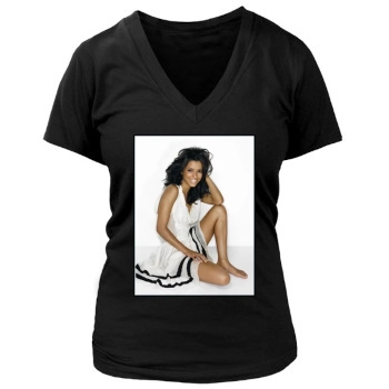 Eva Longoria Women's Deep V-Neck TShirt