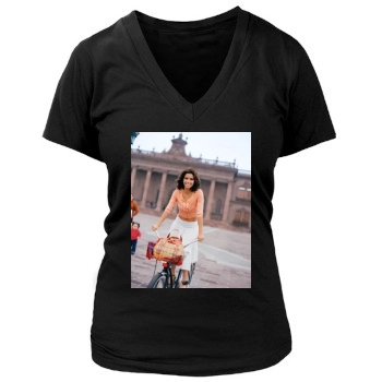 Eva Longoria Women's Deep V-Neck TShirt