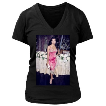 Eva Longoria Women's Deep V-Neck TShirt