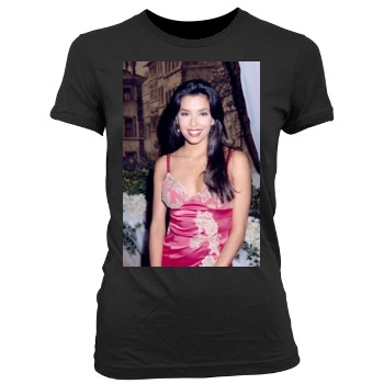 Eva Longoria Women's Junior Cut Crewneck T-Shirt