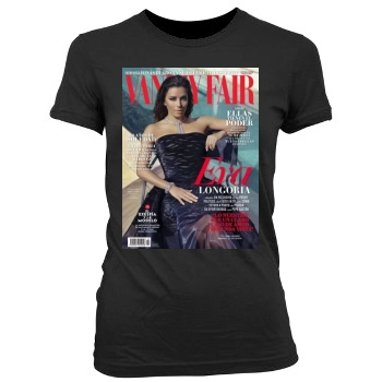 Eva Longoria Women's Junior Cut Crewneck T-Shirt