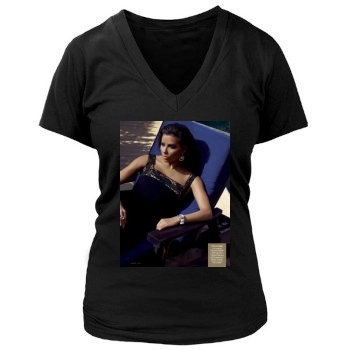 Eva Longoria Women's Deep V-Neck TShirt