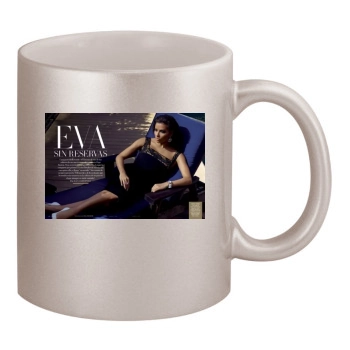 Eva Longoria 11oz Metallic Silver Mug
