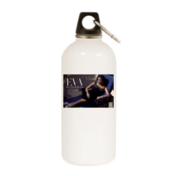 Eva Longoria White Water Bottle With Carabiner