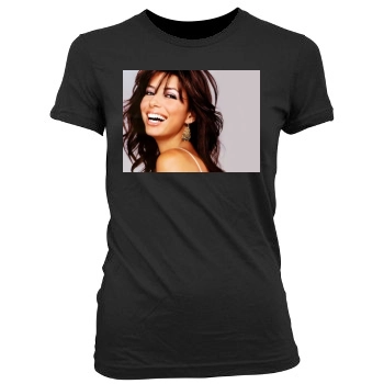 Eva Longoria Women's Junior Cut Crewneck T-Shirt