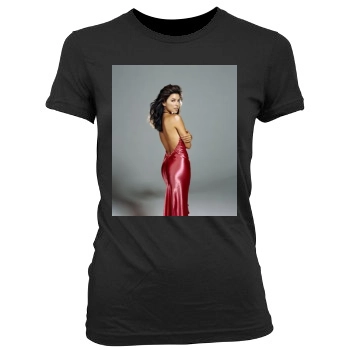 Eva Longoria Women's Junior Cut Crewneck T-Shirt