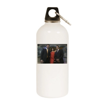 Eva Longoria White Water Bottle With Carabiner