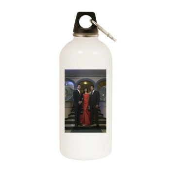 Eva Longoria White Water Bottle With Carabiner