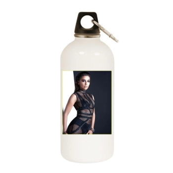 Eva Longoria White Water Bottle With Carabiner