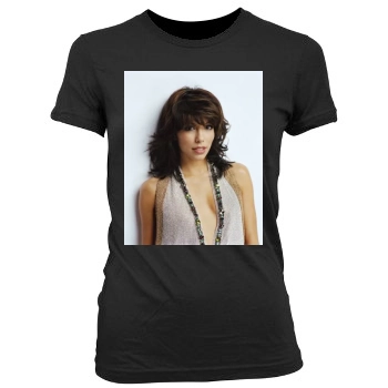 Eva Longoria Women's Junior Cut Crewneck T-Shirt