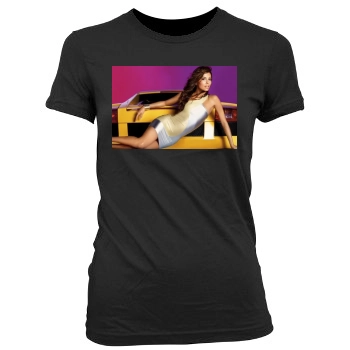 Eva Longoria Women's Junior Cut Crewneck T-Shirt