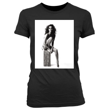 Eva Longoria Women's Junior Cut Crewneck T-Shirt