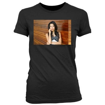 Eva Longoria Women's Junior Cut Crewneck T-Shirt