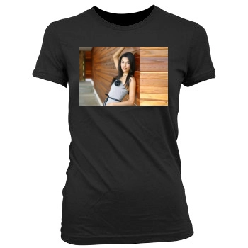 Eva Longoria Women's Junior Cut Crewneck T-Shirt