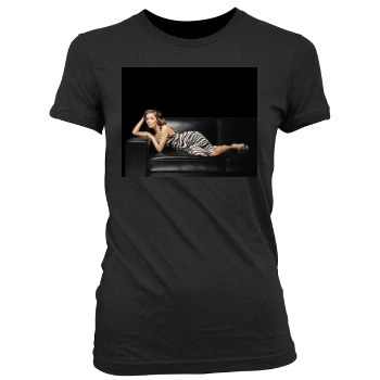 Eva Longoria Women's Junior Cut Crewneck T-Shirt